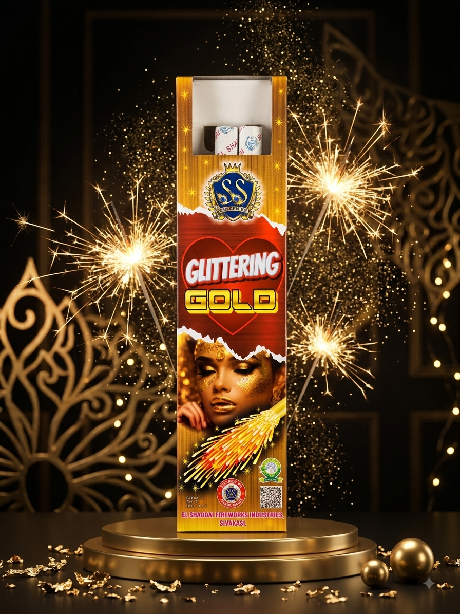 Glittering Gold Pencil ( 2 piece ) | 1 Box