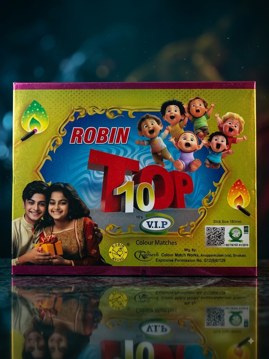 VIP Top 10 in 1 laptop (Ramesh sparklers) (10box) | 1 Box