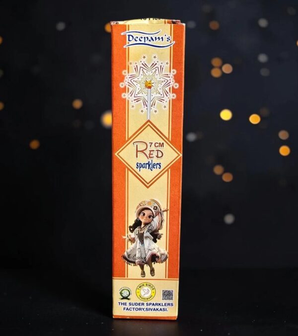 7 CM Red Sparklers | 1 Box | 10 Pcs