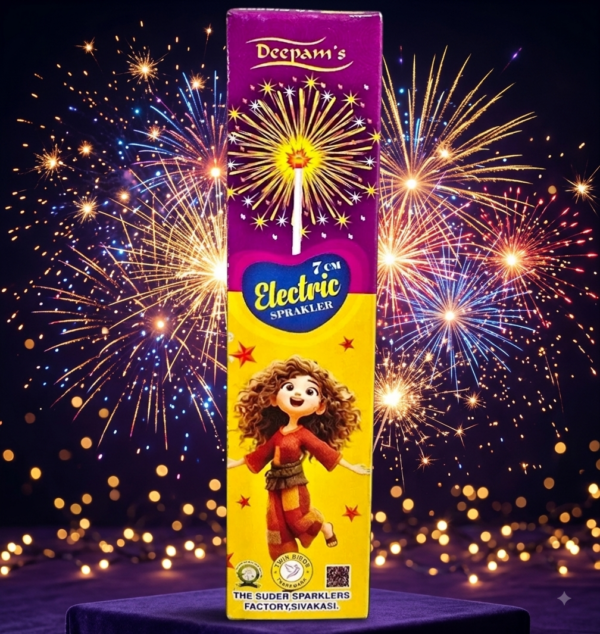 7 CM Electric Sparklers | 1 Box | 10 Pcs