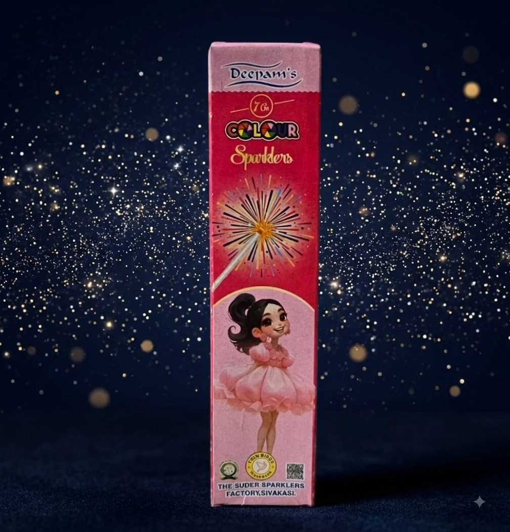 7 CM Color Sparklers | 1 Box | 10 Pcs