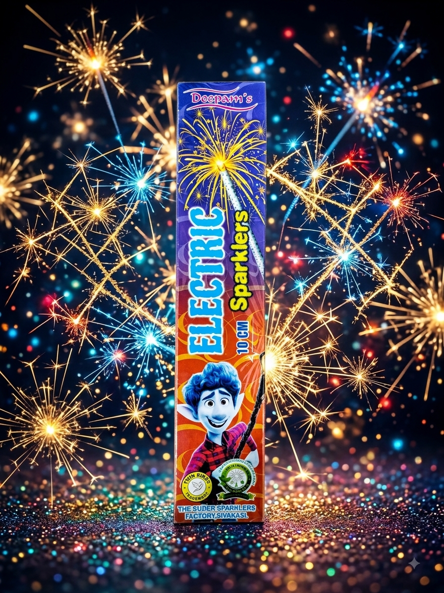 10 CM Electric Sparklers | 1 Box | 10 Pcs