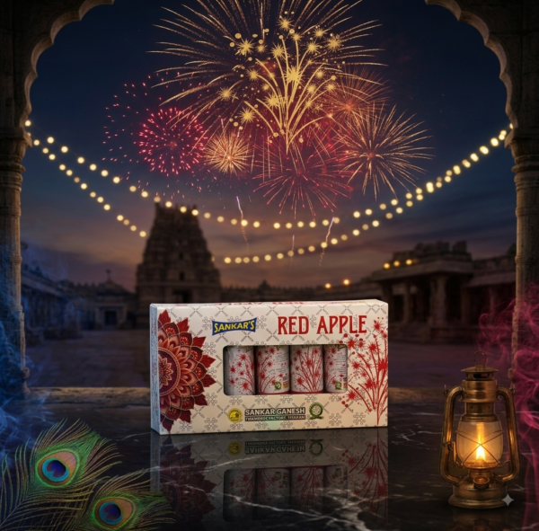3" Red Apple (5pcs) | 1Box